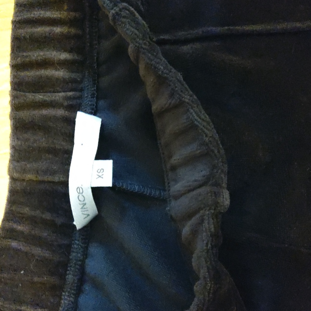 Vince Brown Velour Striped Pants - image 4